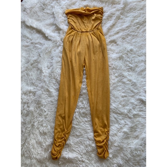 heart hips strapless jumpsuit